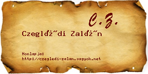 Czeglédi Zalán névjegykártya